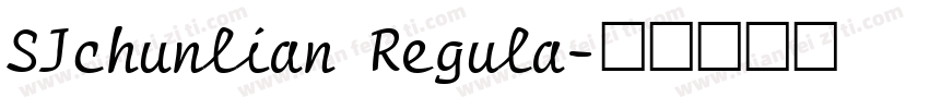 SJchunlian Regula字体转换